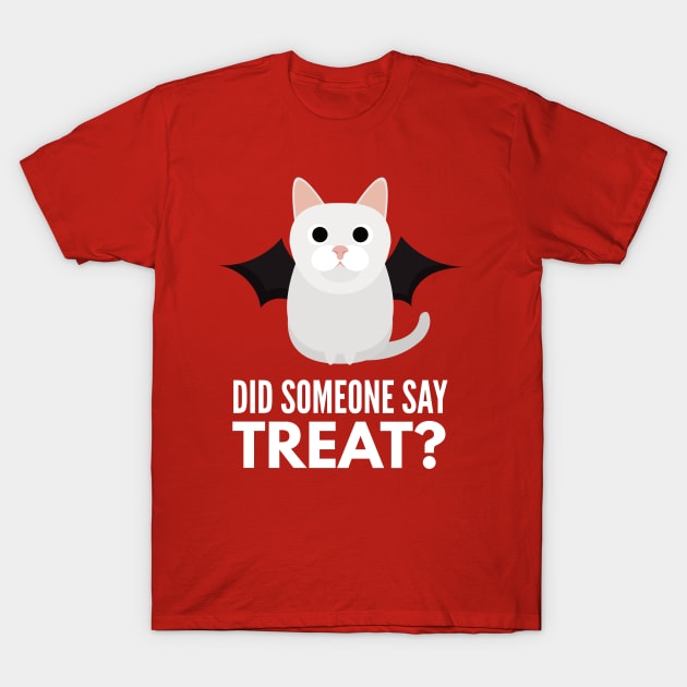 Munchkin Cat Halloween Trick or Treat T-Shirt by DoggyStyles